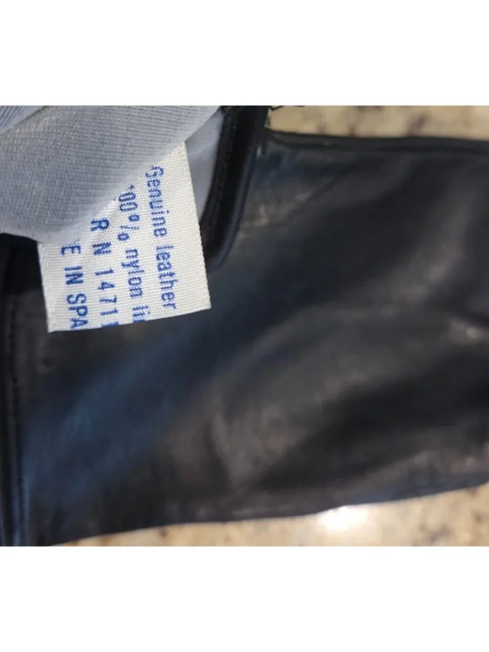 New Vintage Womens Size M 8 Black Soft Leather Lined Gloves Spain